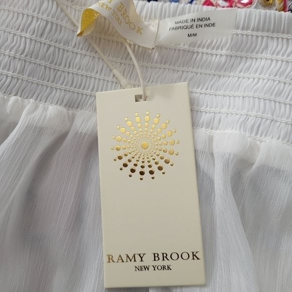 Ramy Brook White Embroidered Embellished Maelen Skirt NWT - Picture 12 of 14